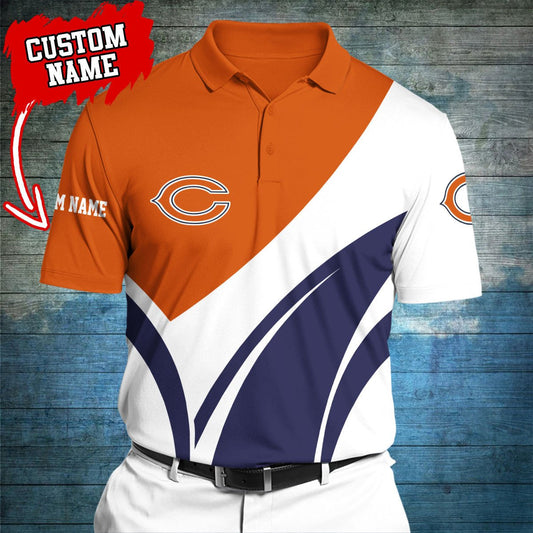 Chicago Bears Personalized Men Polo Shirt AZBTPLS000207