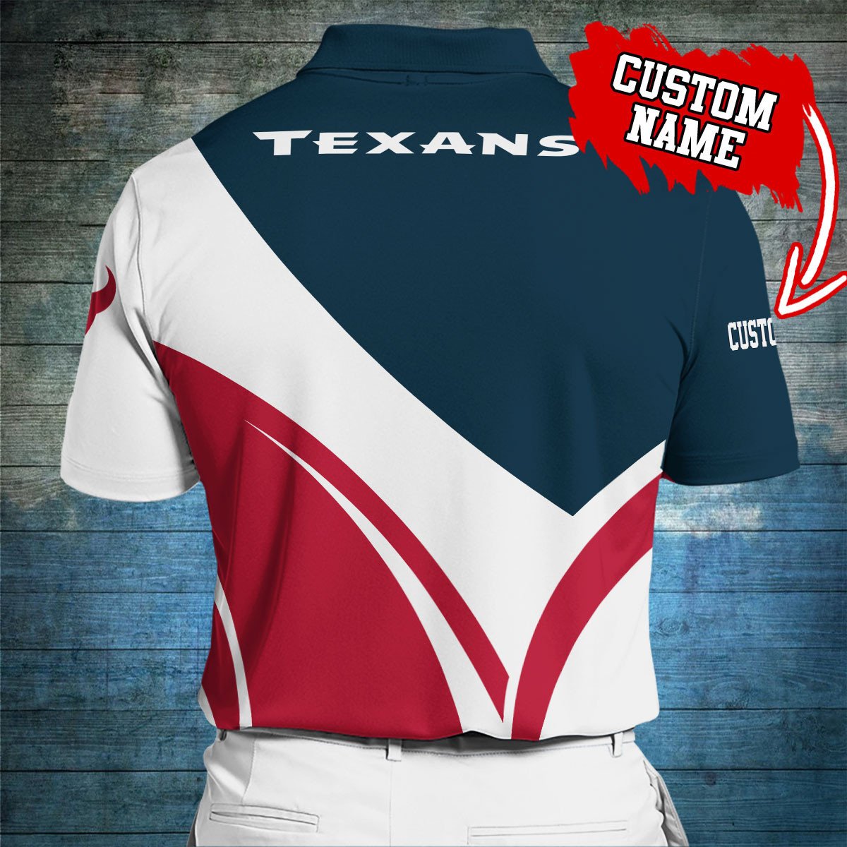 Houston Texans Personalized Men Polo Shirt AZBTPLS000208