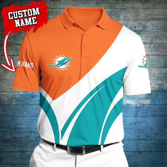 Miami Dolphins Personalized Men Polo Shirt AZBTPLS000209