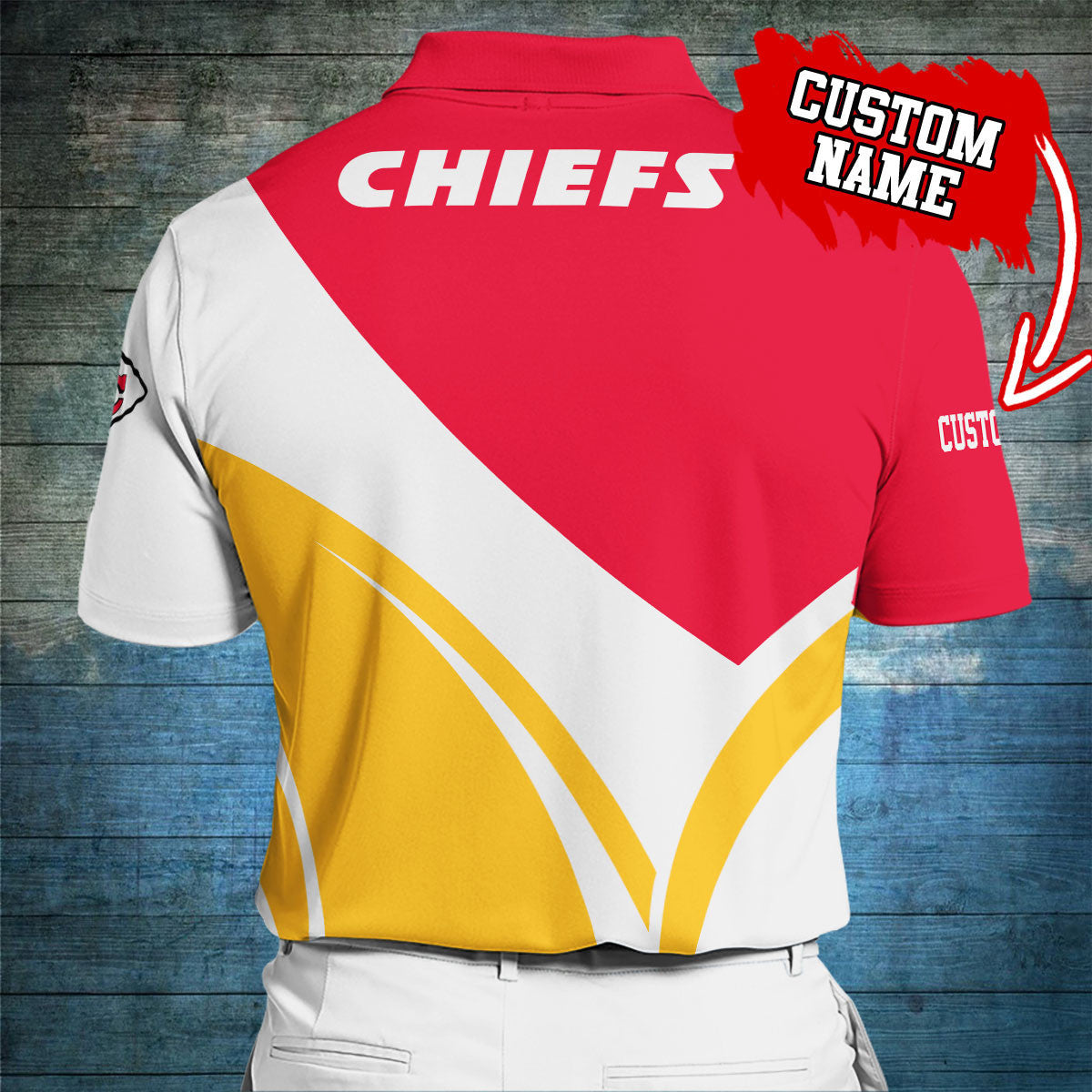 Kansas City Chiefs Personalized Men Polo Shirt AZBTPLS000002