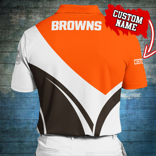 Cleveland Browns Personalized Men Polo Shirt AZBTPLS000010