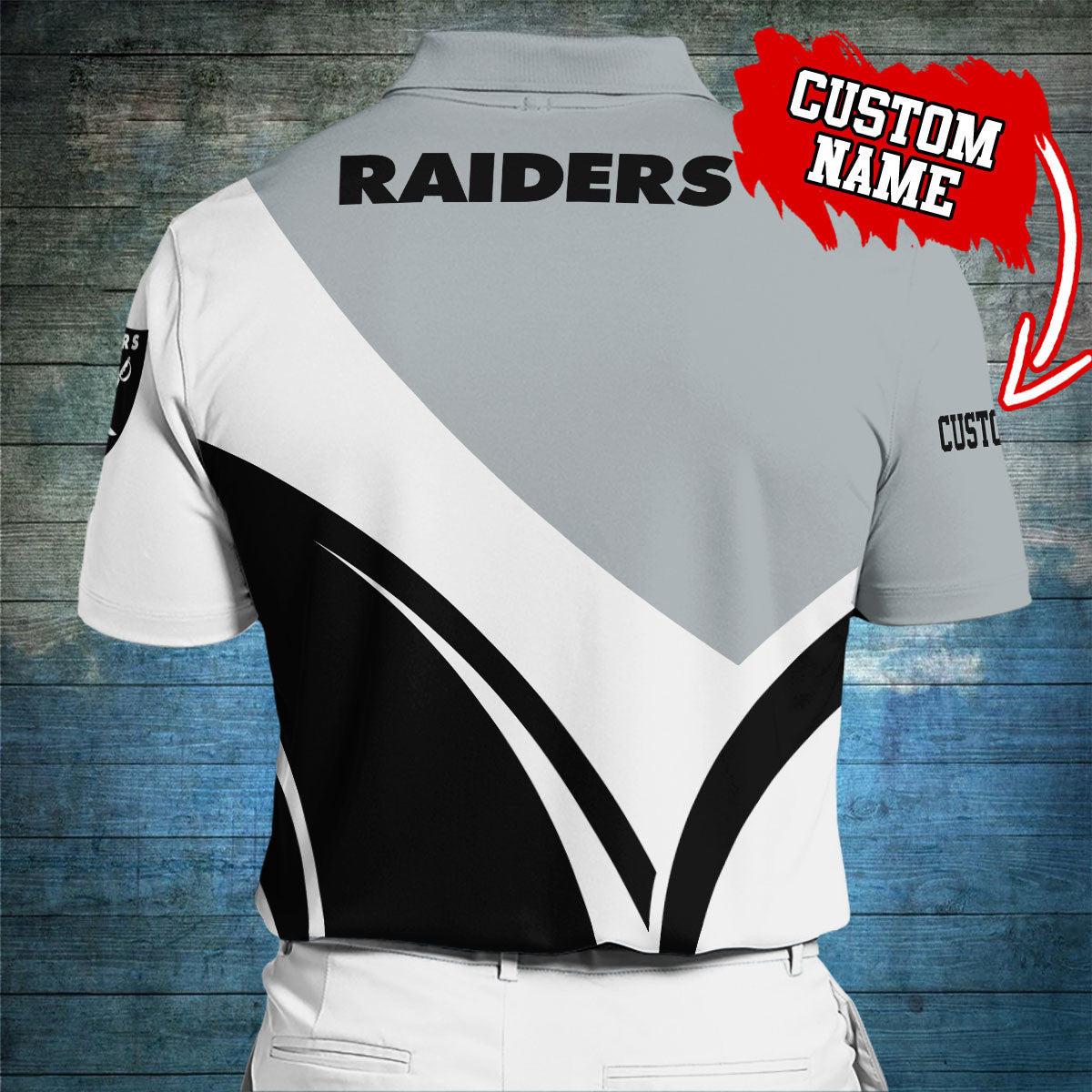 Las Vegas Raiders Personalized Men Polo Shirt AZBTPLS000011