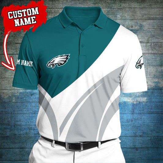 Philadelphia Eagles Personalized Men Polo Shirt AZBTPLS000020