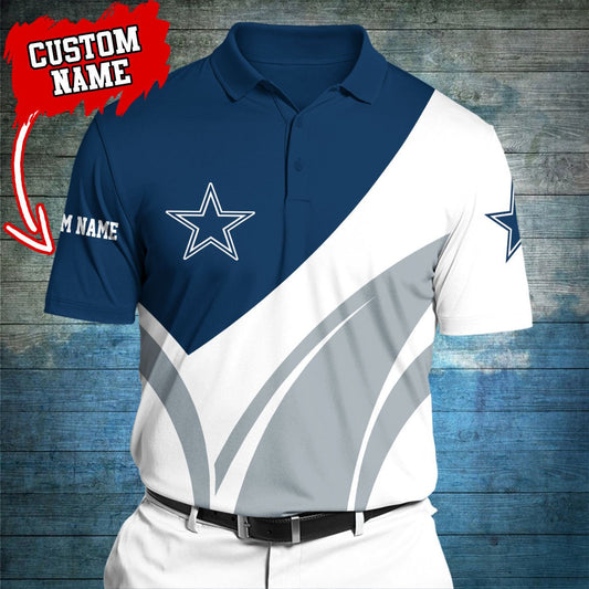 Dallas Cowboys Personalized Men Polo Shirt AZBTPLS000021