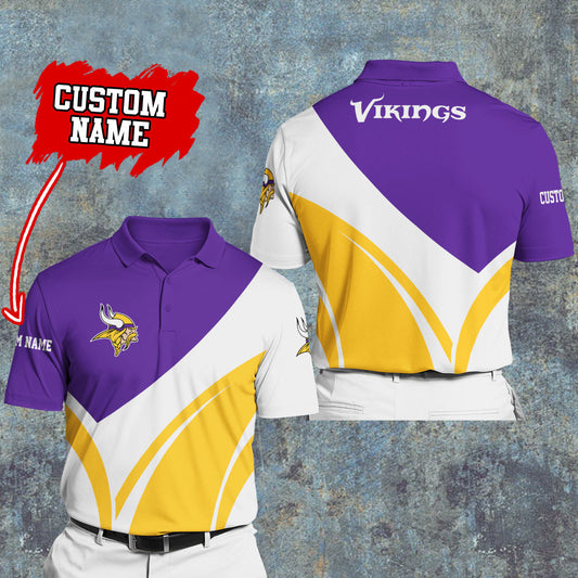 Minnesota Vikings Personalized Men Polo Shirt AZBTPLS000019