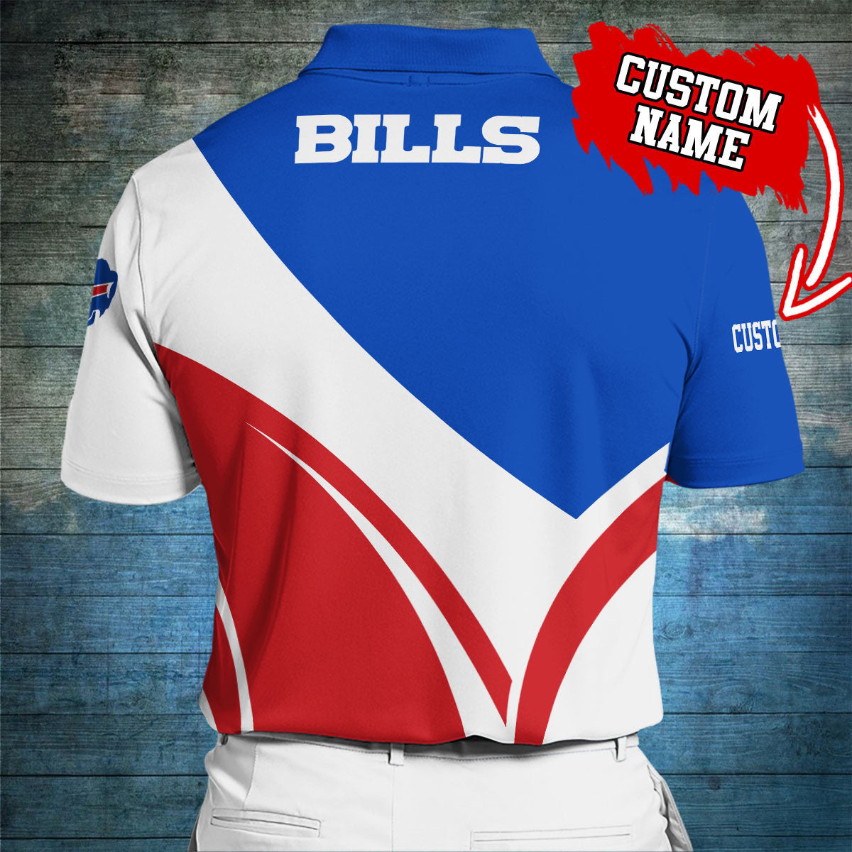 Buffalo Bills Personalized Men Polo Shirt AZBTPLS000022