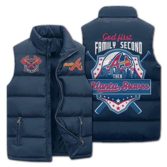 Atlanta Braves Premium Sleeveless Puffer Jacket New Collection AZBTSPFJ000066