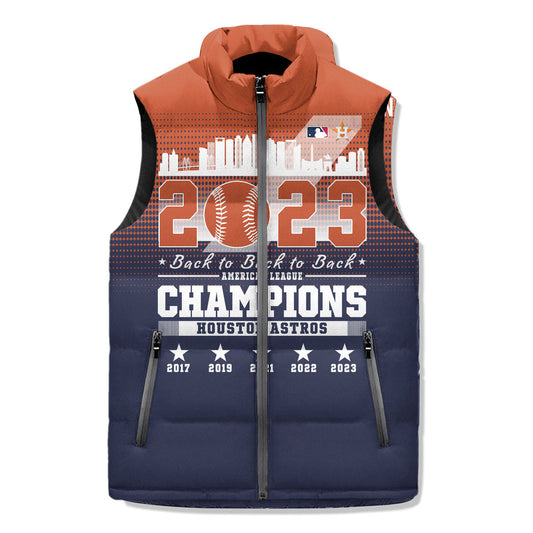 Houston Astros Premium Sleeveless Puffer Jacket New Collection AZBTSPFJ000065