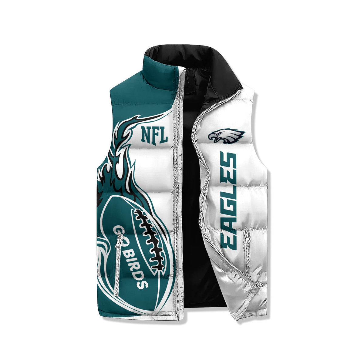 Philadelphia Eagles  Premium Sleeveless Puffer Jacket New Collection AZBTSPFJ000003