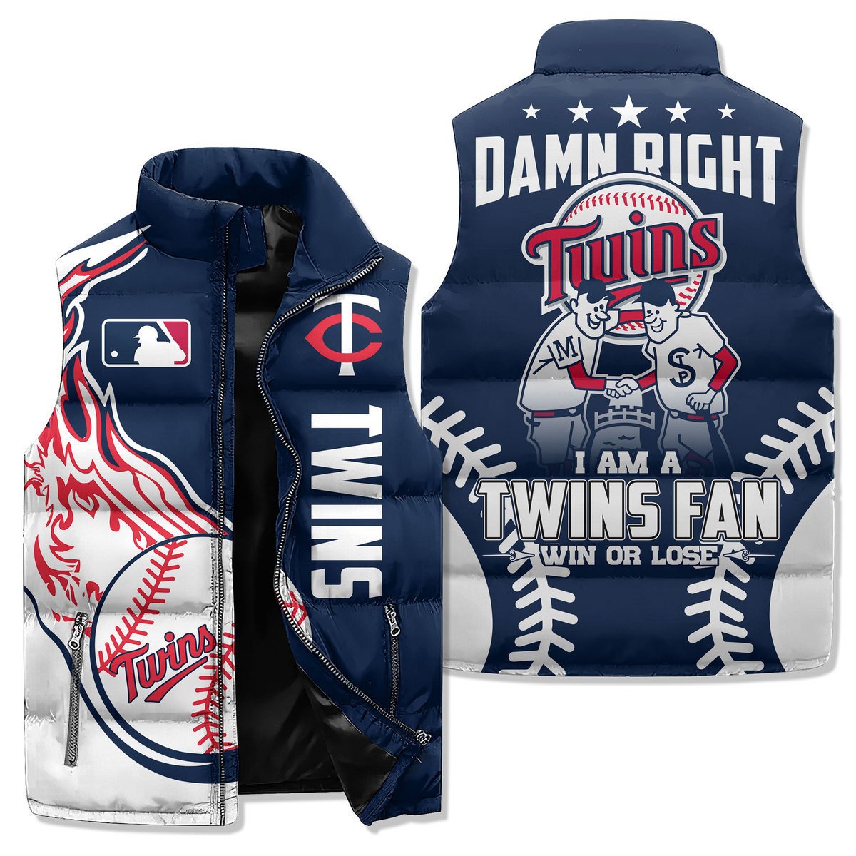 Minnesota Twins Premium Sleeveless Puffer Jacket New Collection AZBTSPFJ000068