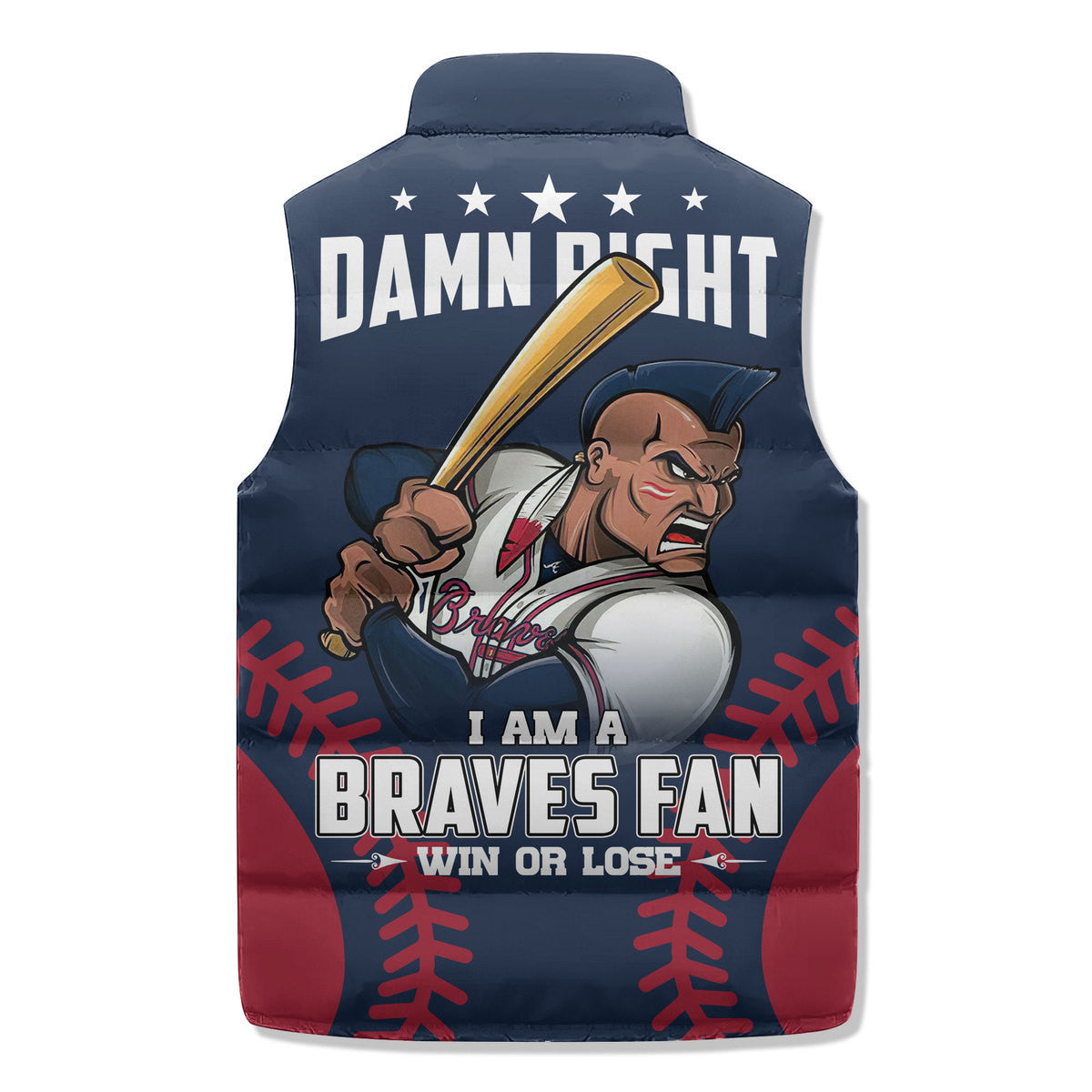 Atlanta Braves Premium Sleeveless Puffer Jacket New Collection AZBTSPFJ000067