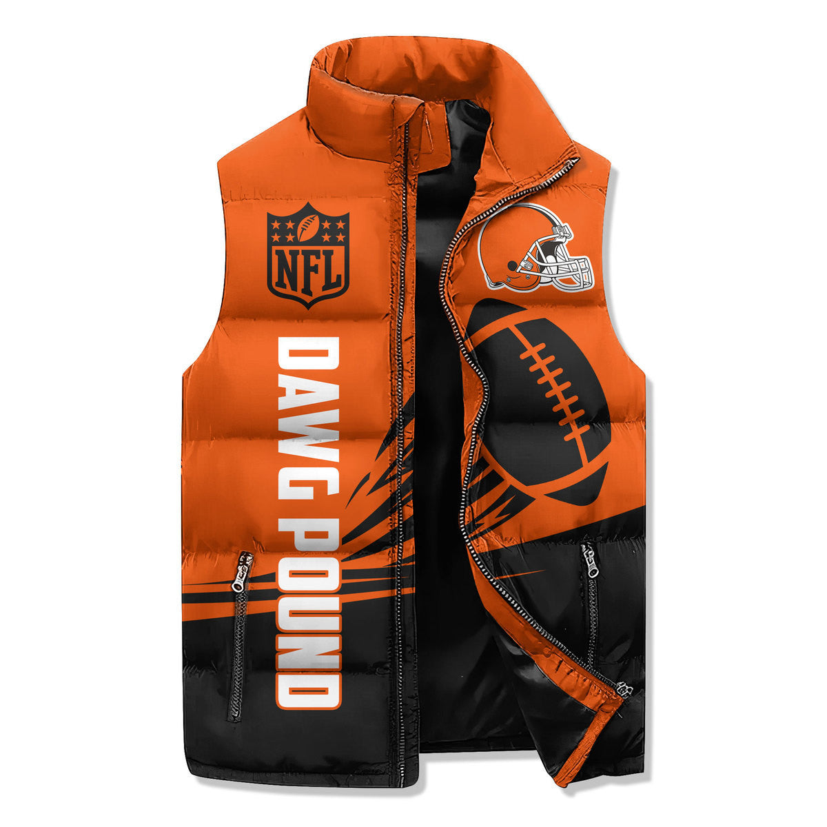 Cleveland Browns Premium Sleeveless Puffer Jacket New Collection AZBTSPFJ000013