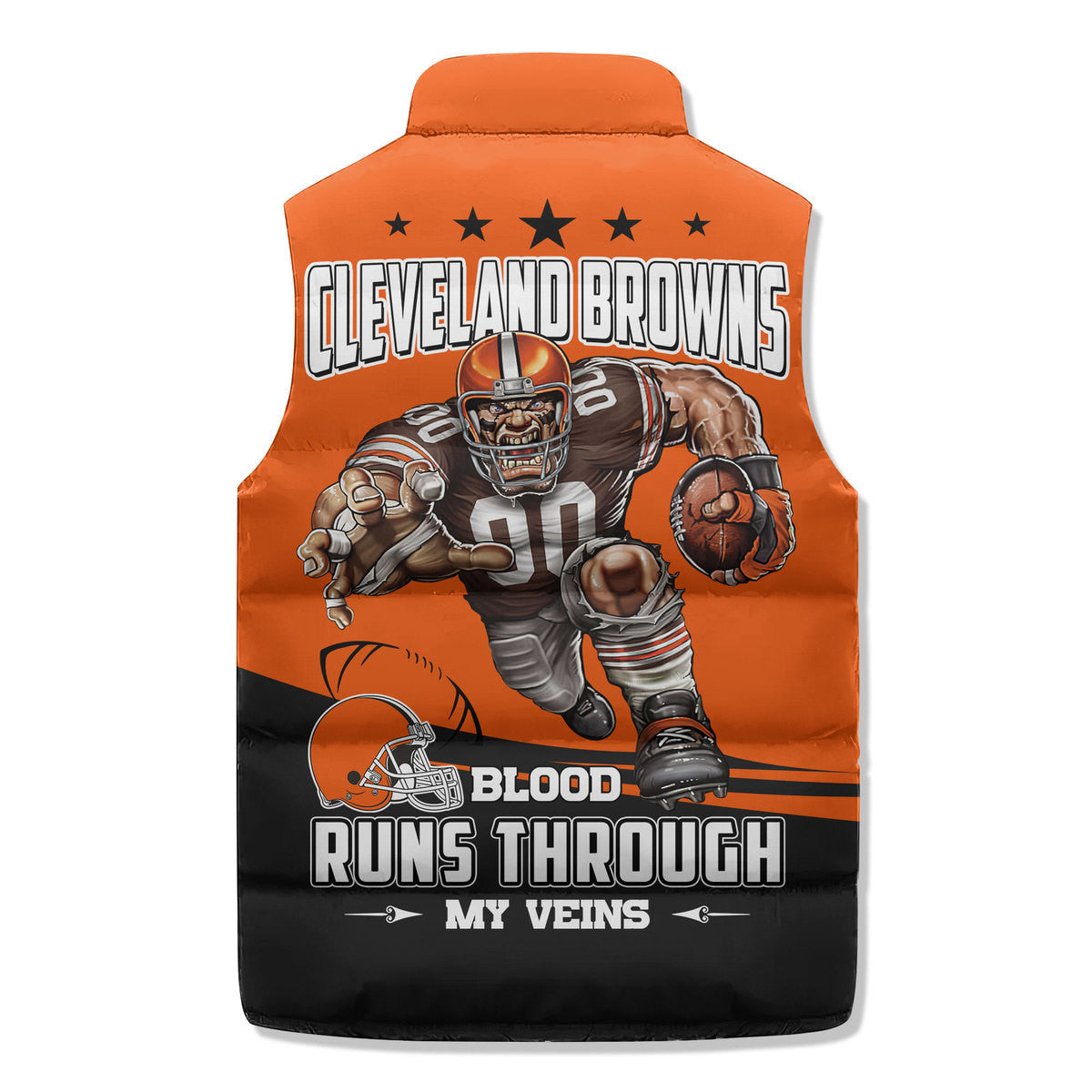Cleveland Browns Premium Sleeveless Puffer Jacket New Collection AZBTSPFJ000013