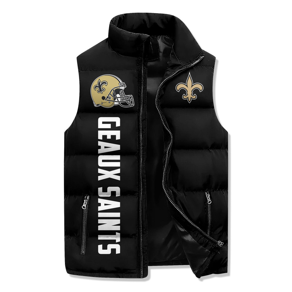 New Orleans Saints Premium Sleeveless Puffer Jacket New Collection AZBTSPFJ000011