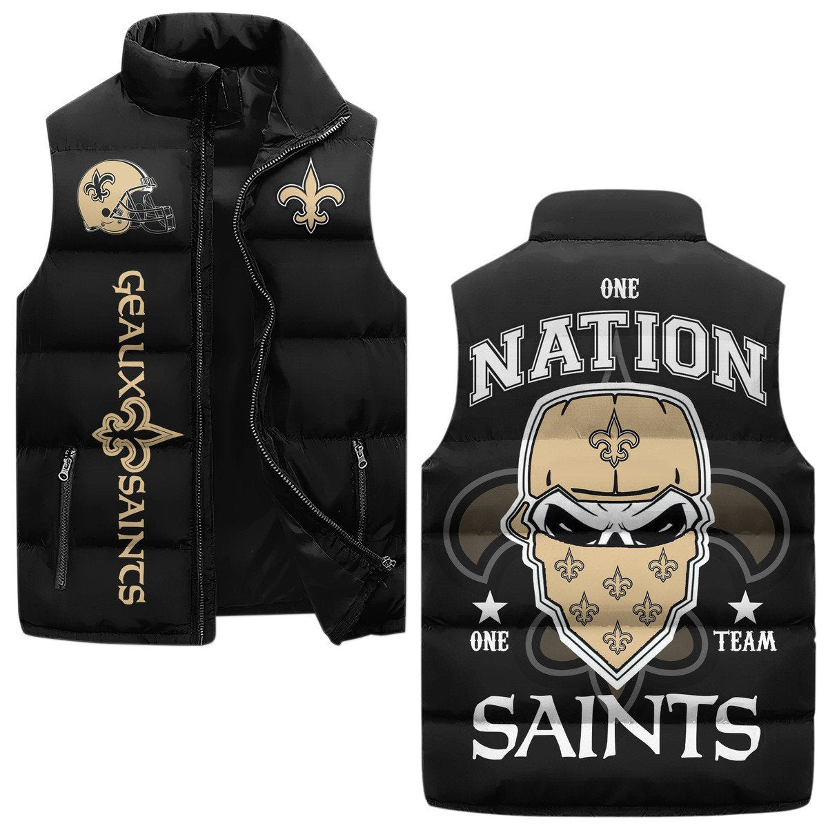 New Orleans Saints  Premium Sleeveless Puffer Jacket New Collection AZBTSPFJ000020