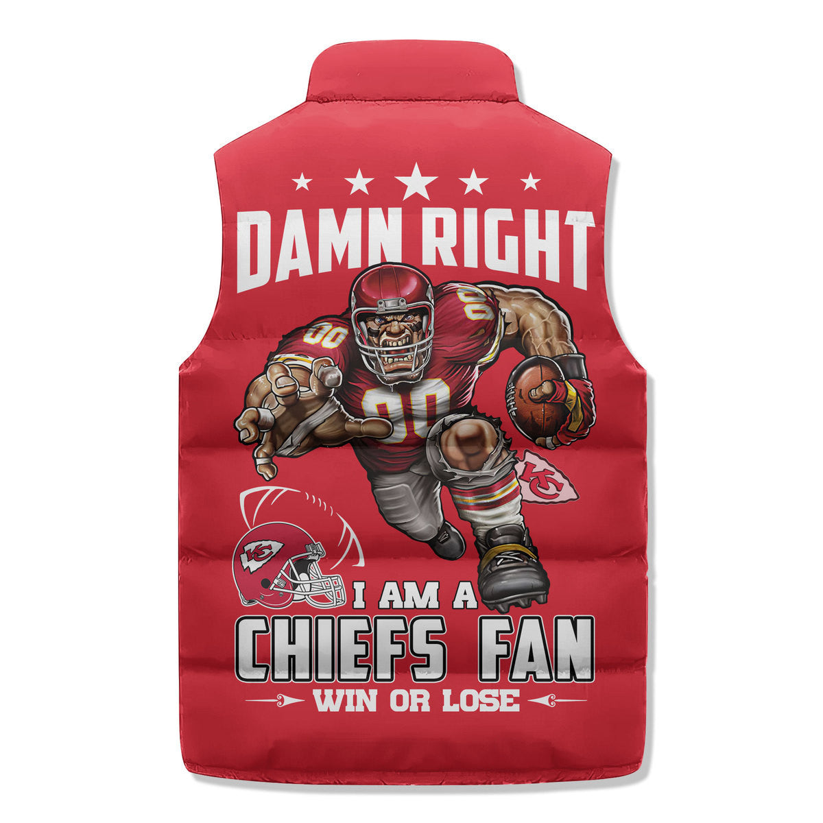 Kansas City Chiefs Premium Sleeveless Puffer Jacket New Collection AZBTSPFJ000019