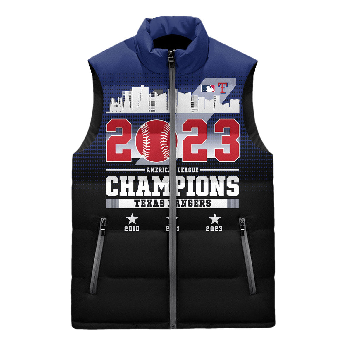 Texas Rangers Premium Sleeveless Puffer Jacket New Collection AZBTSPFJ000070