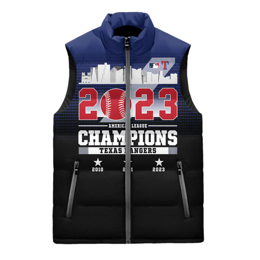 Texas Rangers Premium Sleeveless Puffer Jacket New Collection AZBTSPFJ000070