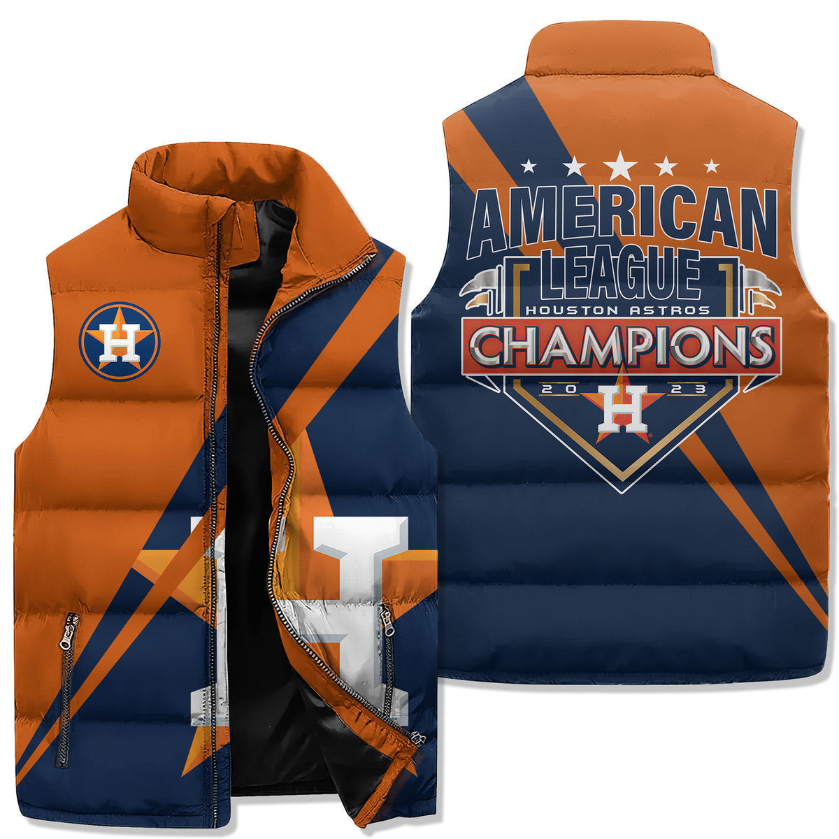 Houston Astros Premium Sleeveless Puffer Jacket New Collection AZBTSPFJ000071