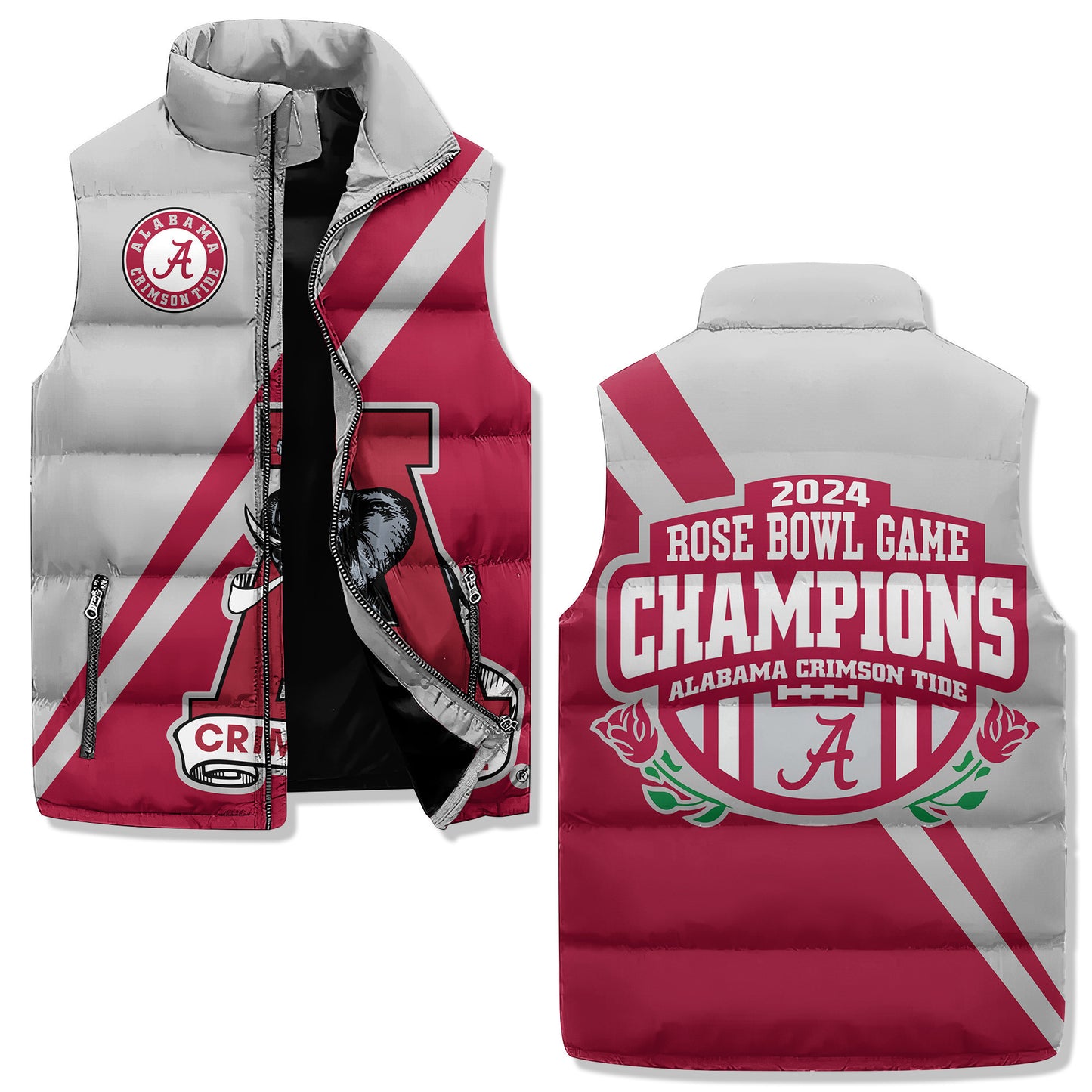 Alabama Crimson Tide Premium Sleeveless Puffer Jacket New Collection AZBTSPFJ000056