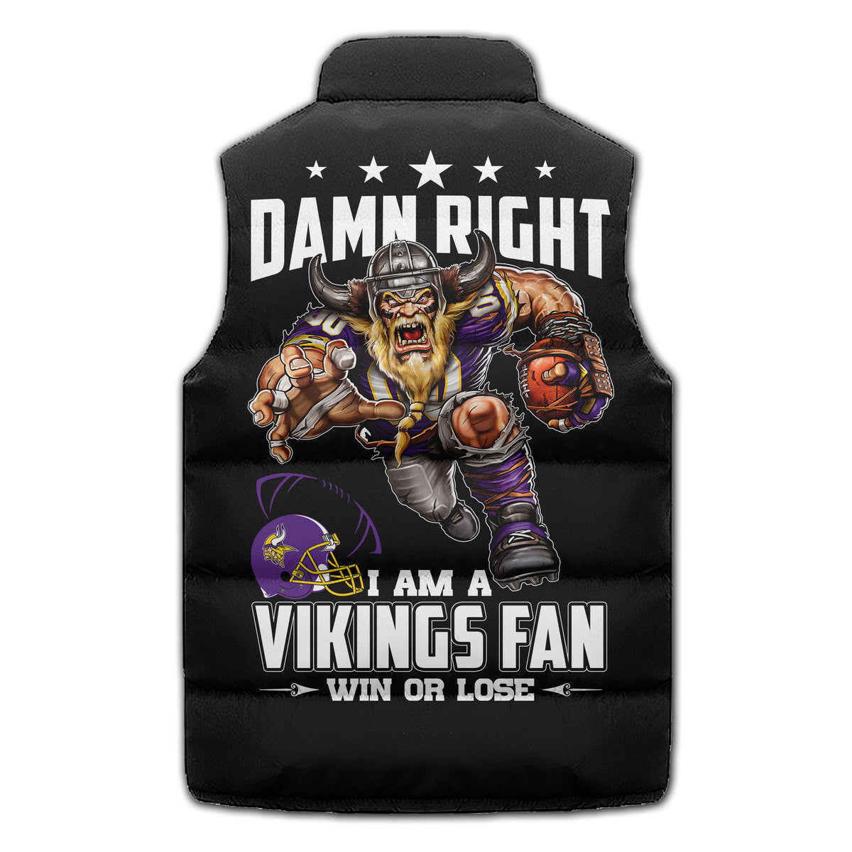 Minnesota Vikings  Premium Sleeveless Puffer Jacket New Collection AZBTSPFJ000028