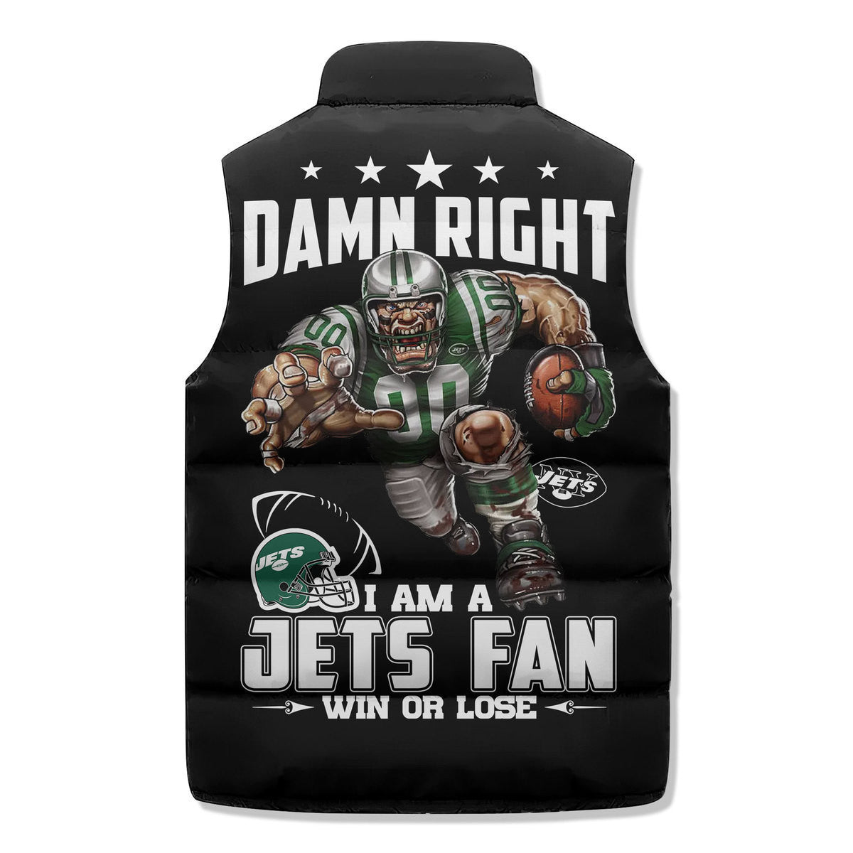 New York Jets Premium Sleeveless Puffer Jacket New Collection AZBTSPFJ000025