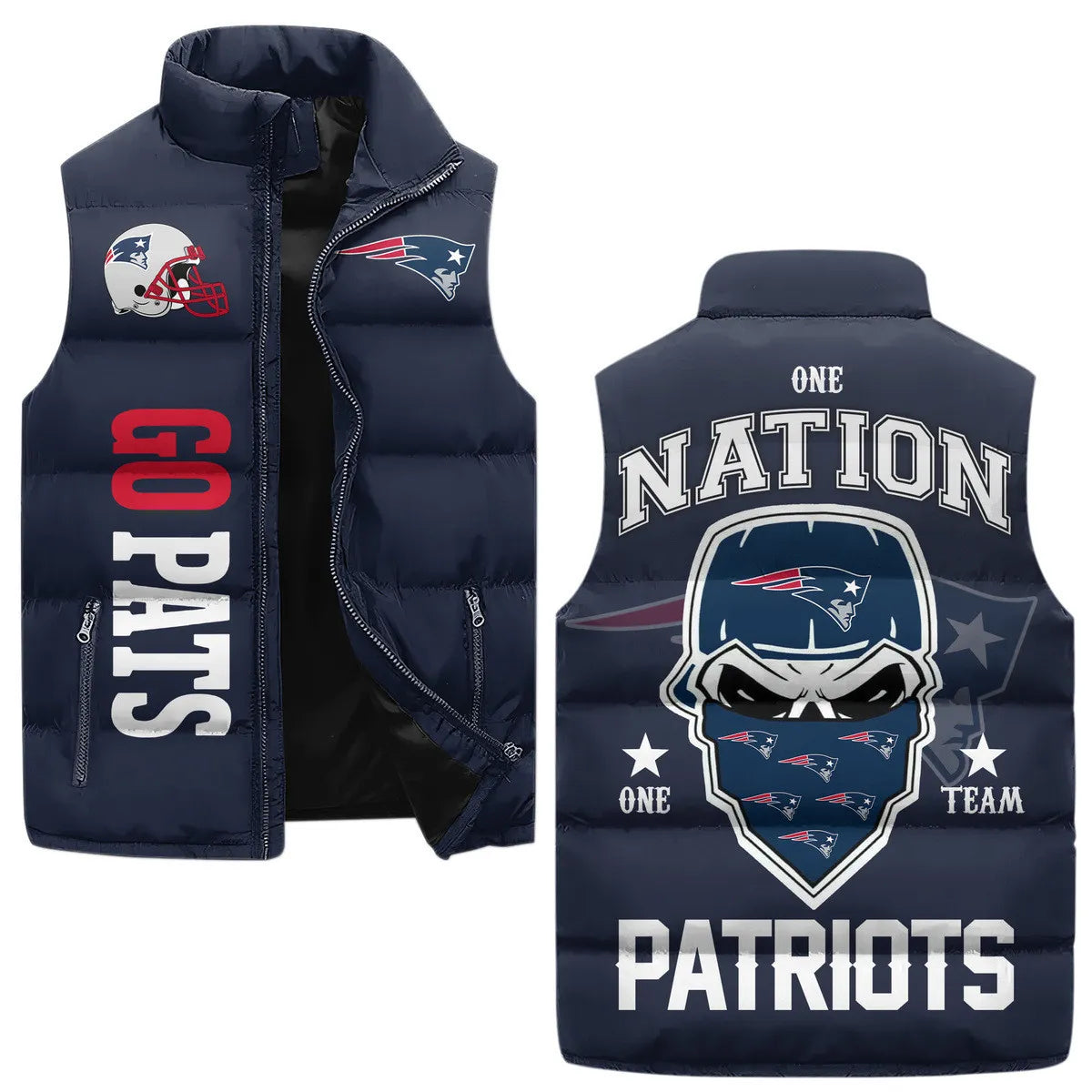 New England Patriots Premium Sleeveless Puffer Jacket New Collection AZBTSPFJ000029