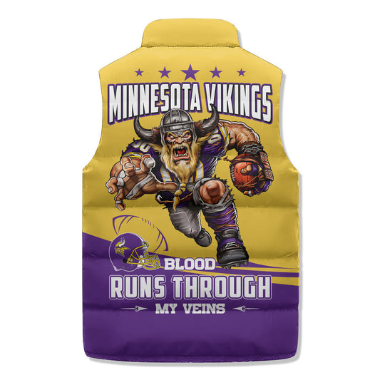 Minnesota Vikings Premium Sleeveless Puffer Jacket New Collection AZBTSPFJ000007