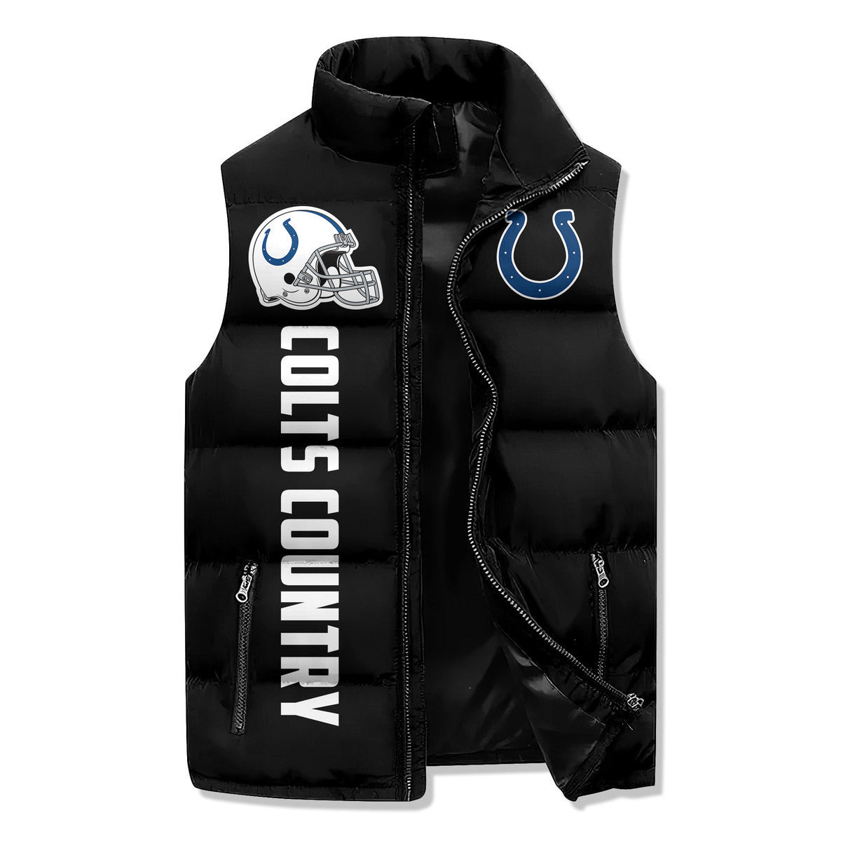 Indianapolis Colts Premium Sleeveless Puffer Jacket New Collection AZBTSPFJ000009
