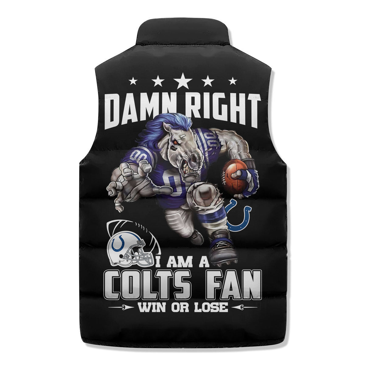 Indianapolis Colts Premium Sleeveless Puffer Jacket New Collection AZBTSPFJ000009