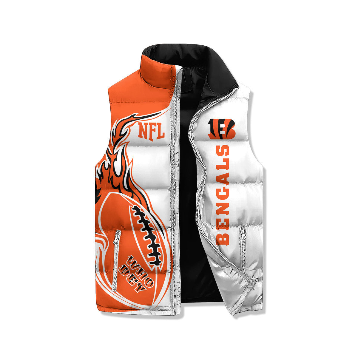 Cincinnati Bengals Premium Sleeveless Puffer Jacket New Collection AZBTSPFJ000010