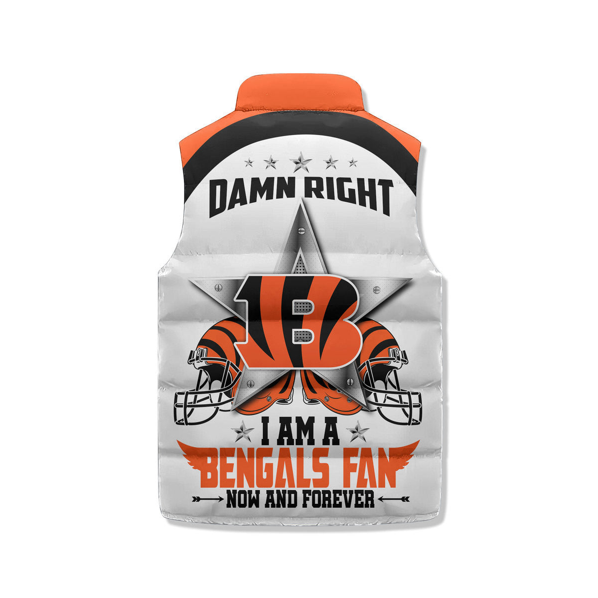 Cincinnati Bengals Premium Sleeveless Puffer Jacket New Collection AZBTSPFJ000010