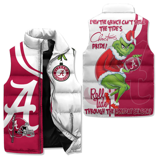 Alabama Crimson Tide Premium Sleeveless Puffer Jacket New Collection AZBTSPFJ000059