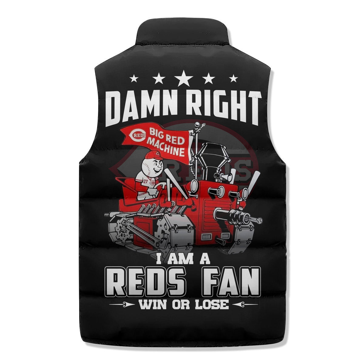 Cincinnati Reds Premium Sleeveless Puffer Jacket New Collection AZBTSPFJ000072