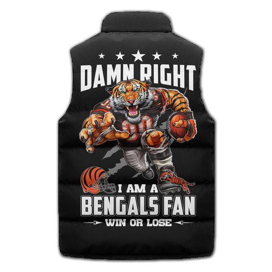 Cincinnati Bengals  Premium Sleeveless Puffer Jacket New Collection AZBTSPFJ000032