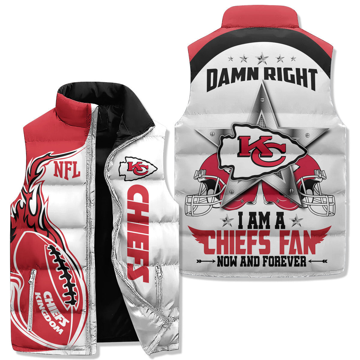 Kansas City Chiefs  Premium Sleeveless Puffer Jacket New Collection AZBTSPFJ000034