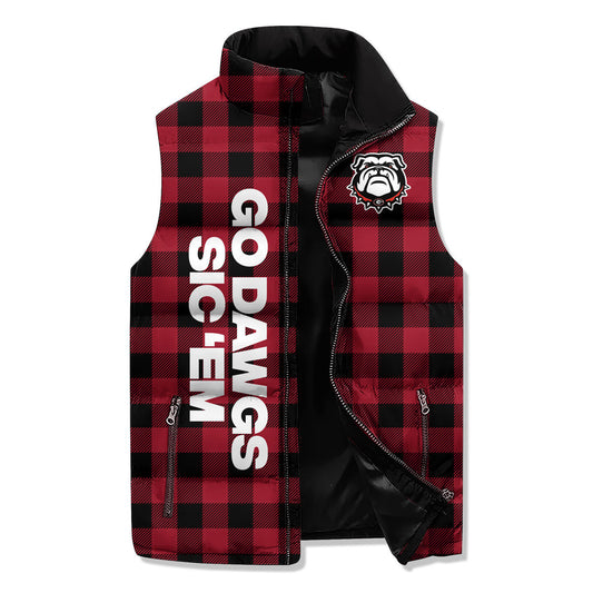Georgia Bulldogs Premium Sleeveless Puffer Jacket New Collection AZBTSPFJ000061
