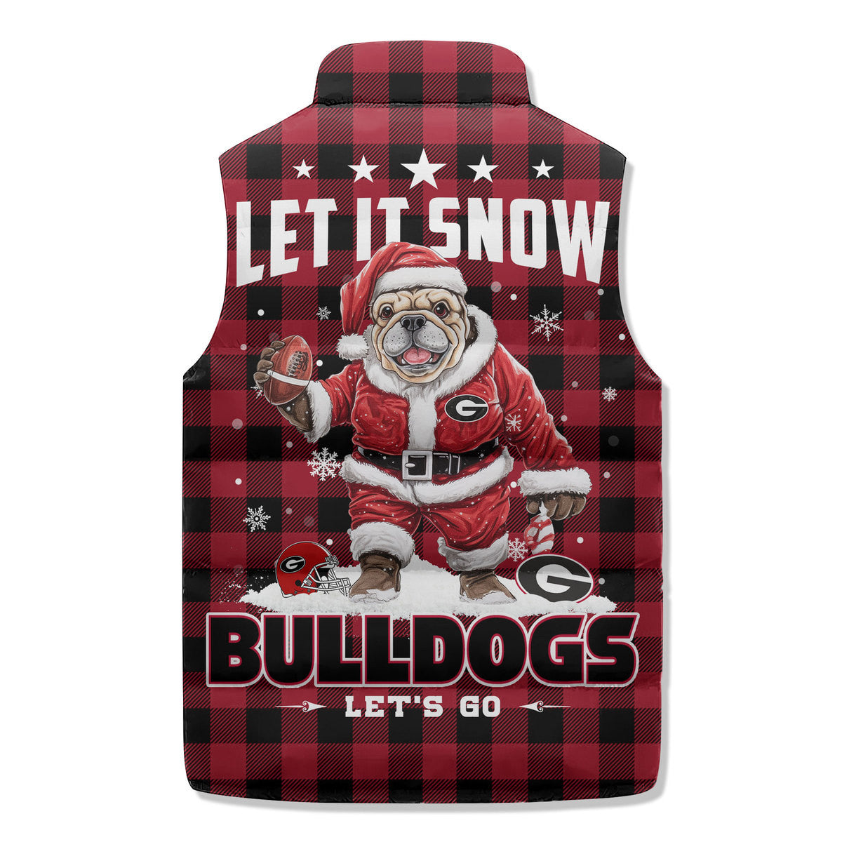 Georgia Bulldogs Premium Sleeveless Puffer Jacket New Collection AZBTSPFJ000061