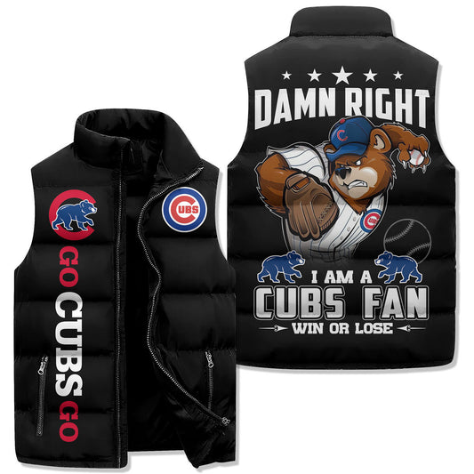 Chicago Cubs Premium Sleeveless Puffer Jacket New Collection AZBTSPFJ000075