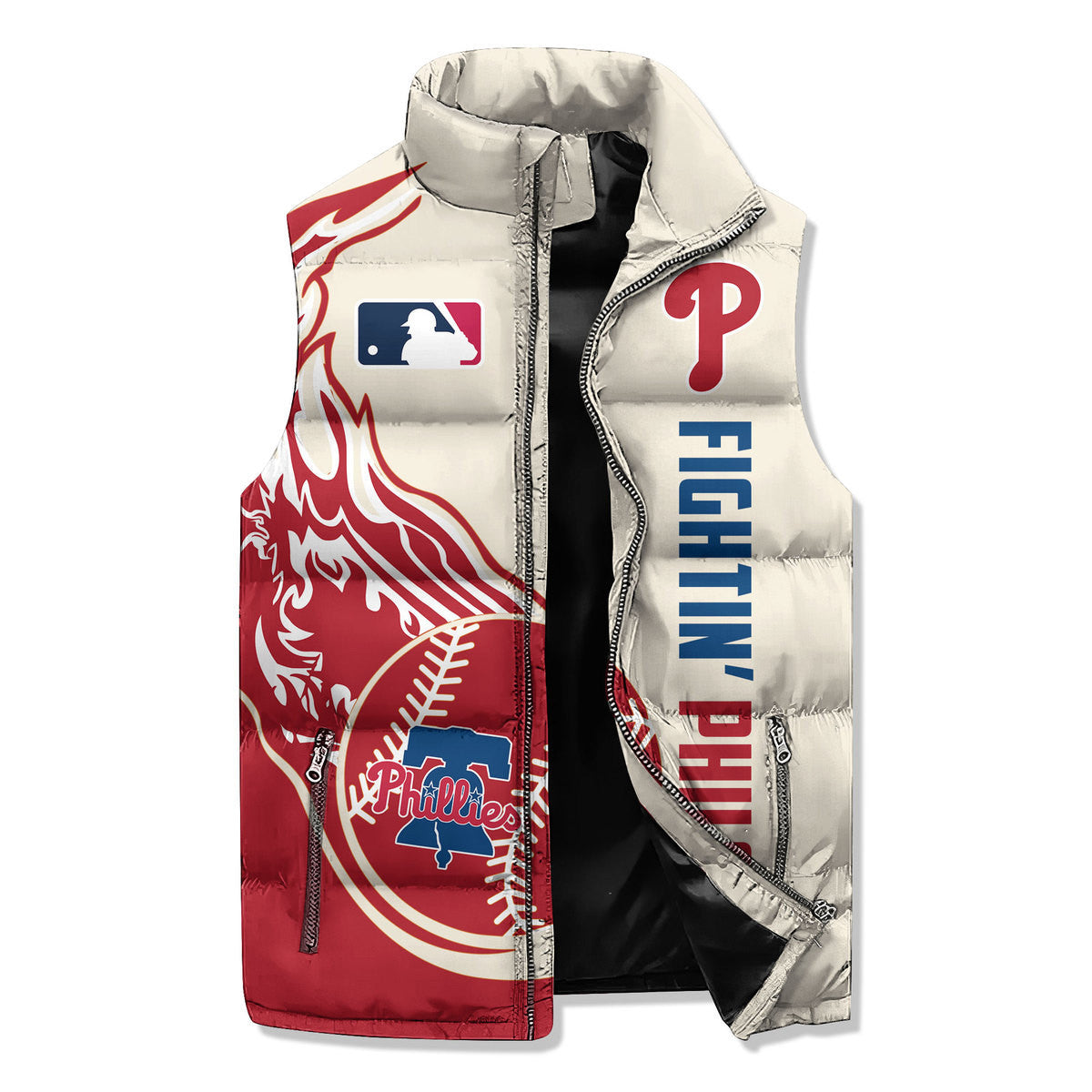 Philadelphia Phillies Premium Sleeveless Puffer Jacket New Collection AZBTSPFJ000074