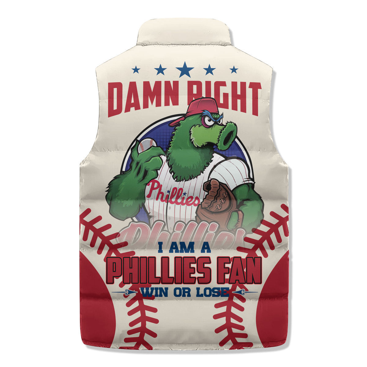 Philadelphia Phillies Premium Sleeveless Puffer Jacket New Collection AZBTSPFJ000074