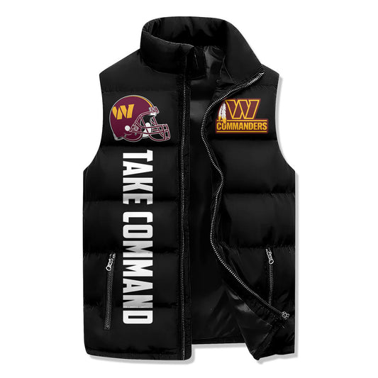 Washington Commanders Premium Sleeveless Puffer Jacket New Collection AZBTSPFJ000036