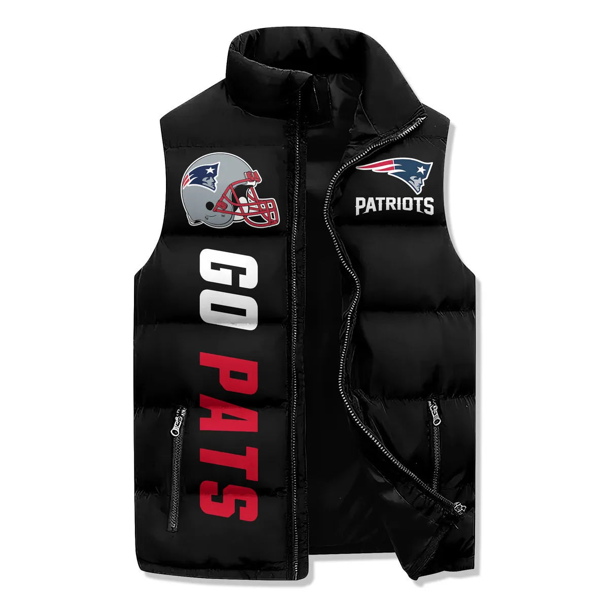 New England Patriots  Premium Sleeveless Puffer Jacket New Collection AZBTSPFJ000038