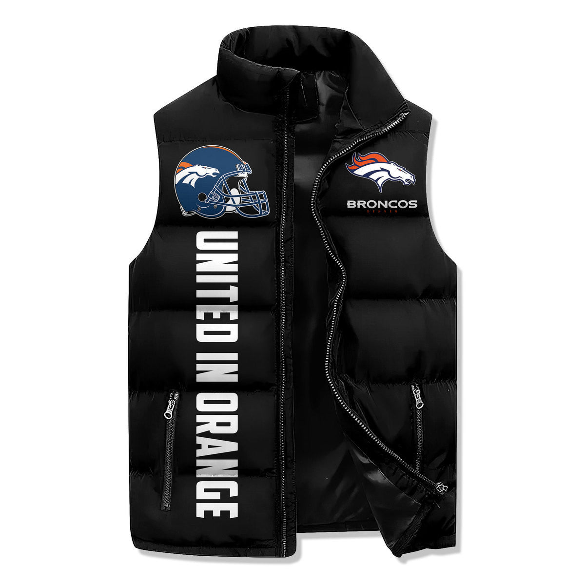 Denver Broncos Premium Sleeveless Puffer Jacket New Collection AZBTSPFJ000039