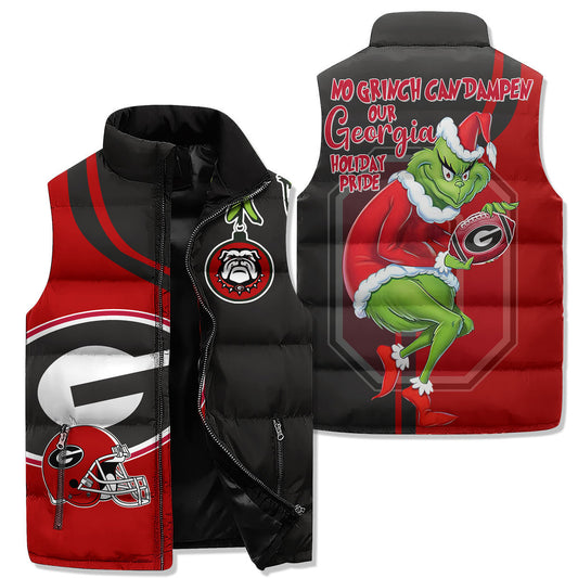 Georgia Bulldogs Premium Sleeveless Puffer Jacket New Collection AZBTSPFJ000064