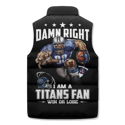 Tennessee Titans Premium Sleeveless Puffer Jacket New Collection AZBTSPFJ000043