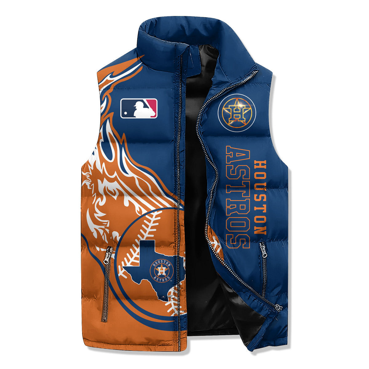 Houston Astros Premium Sleeveless Puffer Jacket New Collection AZBTSPFJ000080