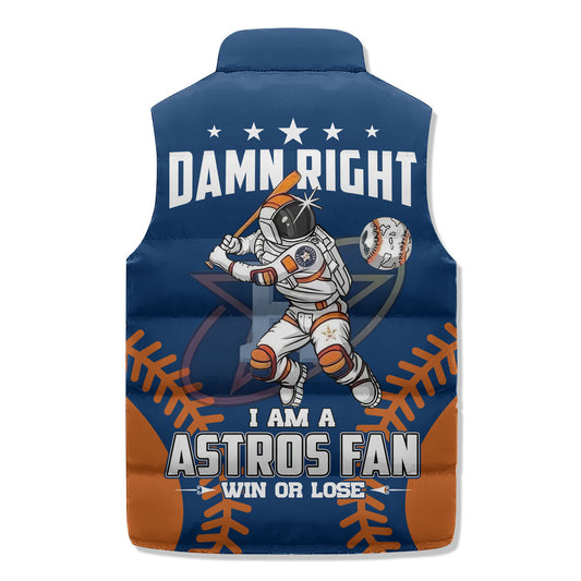 Houston Astros Premium Sleeveless Puffer Jacket New Collection AZBTSPFJ000080