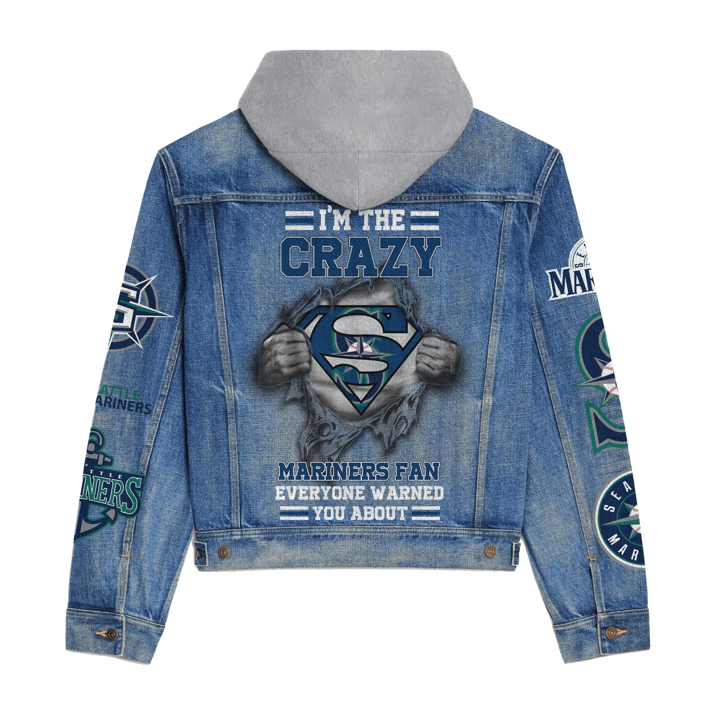 Seate Mariners Premium Hooded Denim Jacket New Collection AZBTHDJ000620