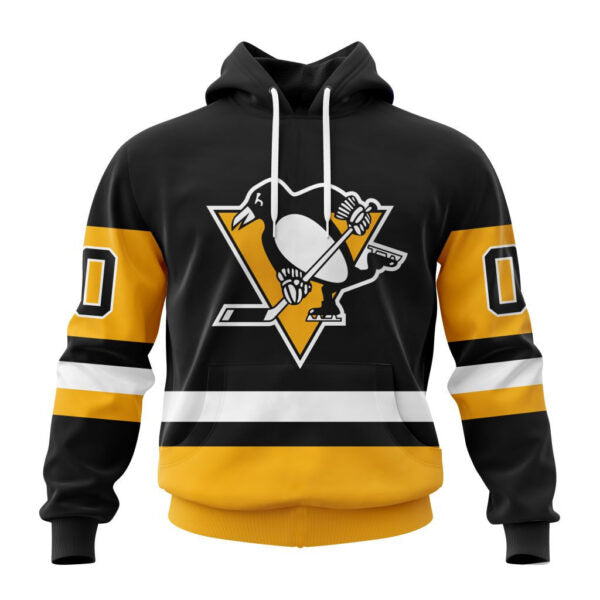 Pittsburgh Penguins New Thicken Hoodie Personalized Letters Number AZBTCMHD000122